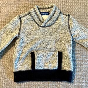Kid Topia Sweater in Light Gray and Blue